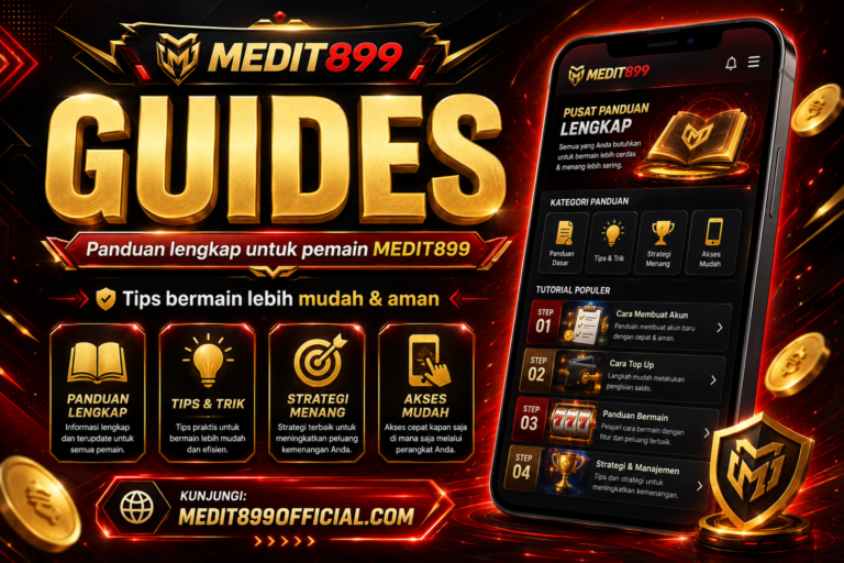 MEDIT899 Guides - Panduan lengkap MEDIT899 di medit899official